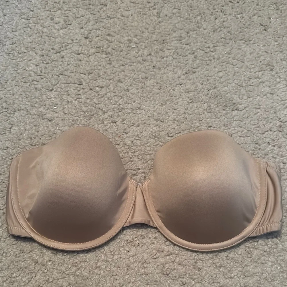 Self Expressions By Maidenform Strapless Bra Size 38D Color Nude - Picture 1 of 11